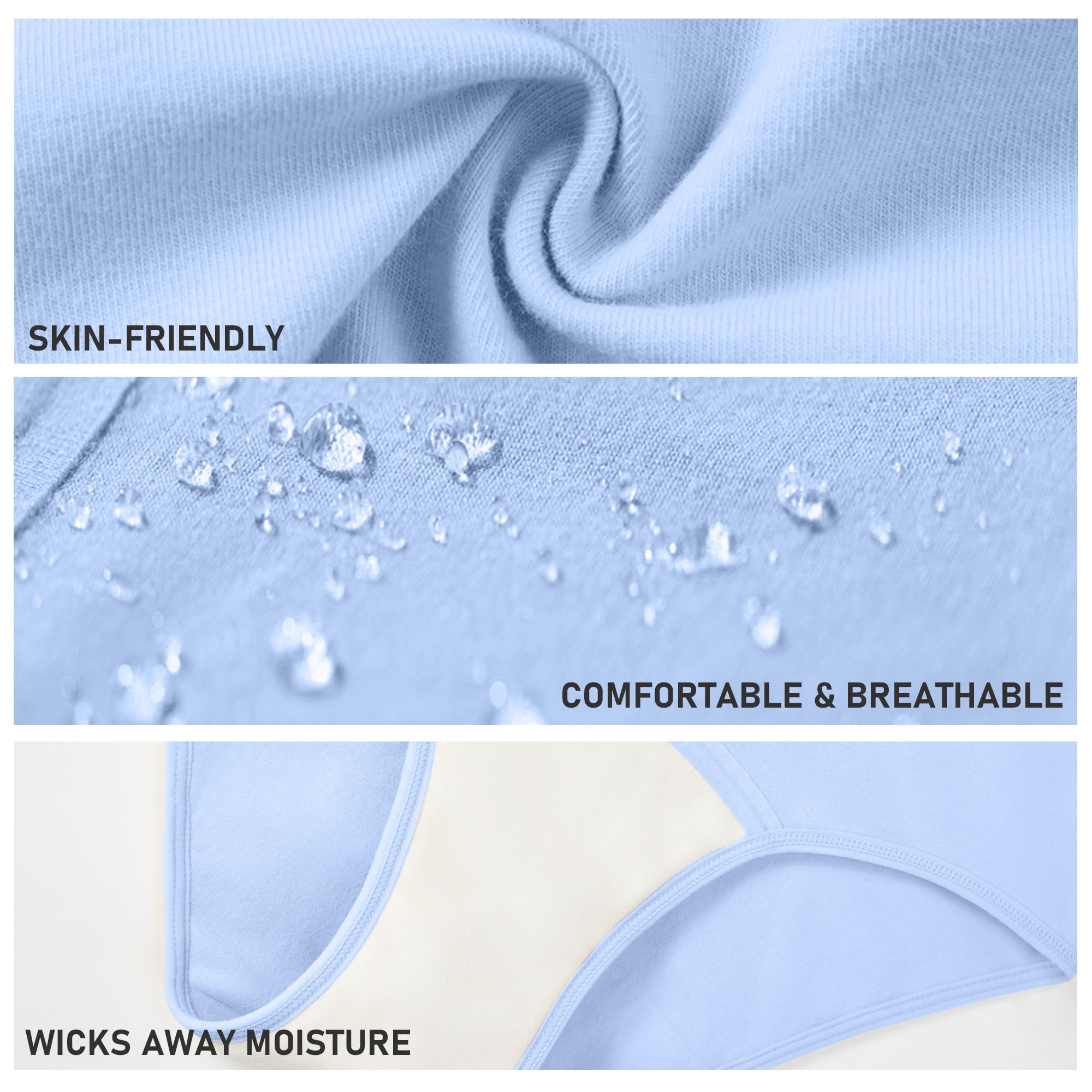 Battewa Quick Dry Underwear reinforced leg barrier prevents leaks during activity