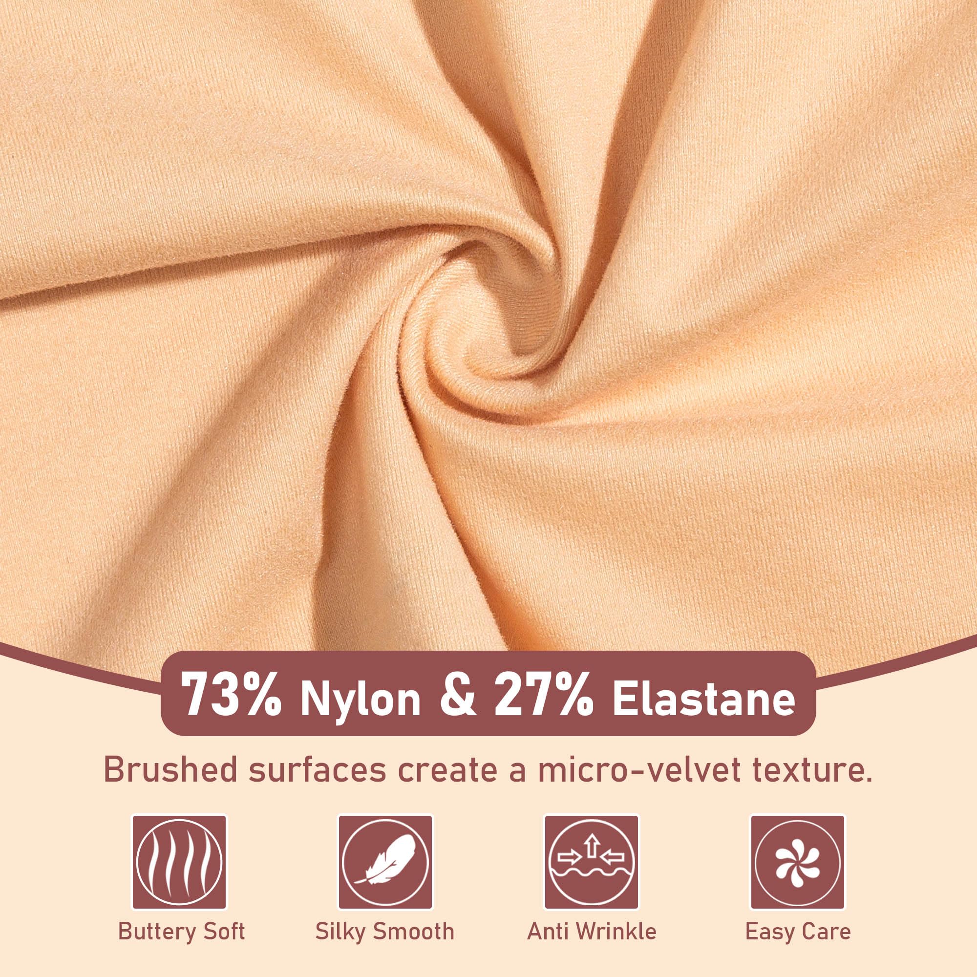 Battewa washable beige underwear, reusable and easy to care for.
