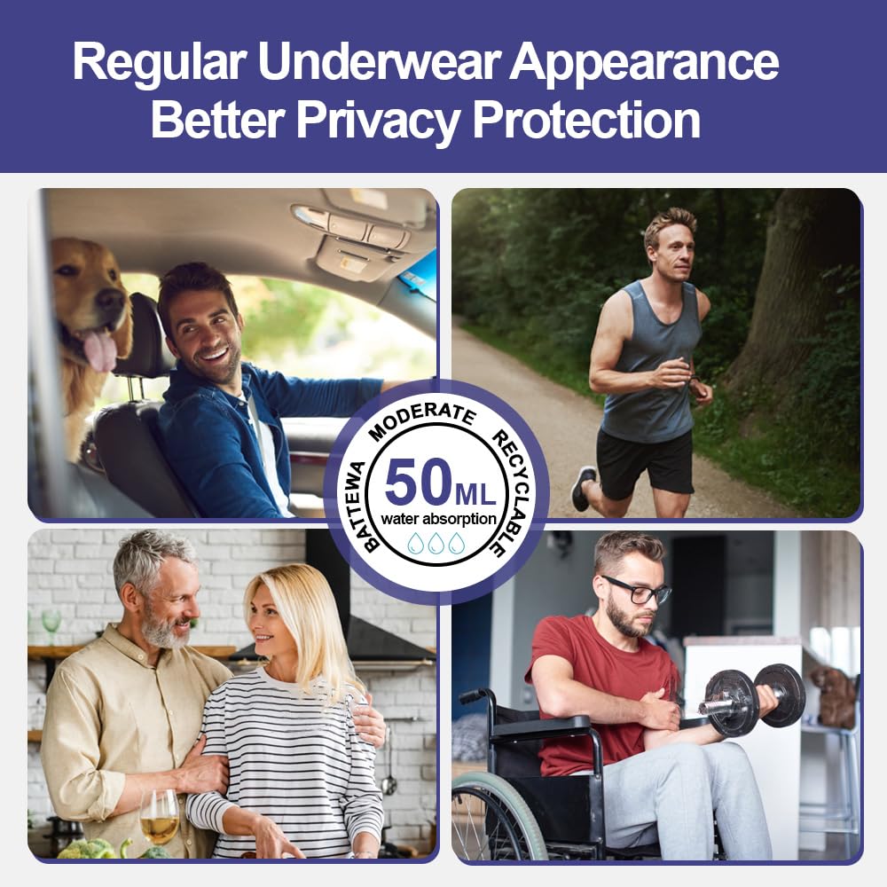 Battewa durable, machine-washable underwear stays in shape.