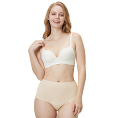 BATTEWA washable cotton underwear beige front view shows breathable comfort