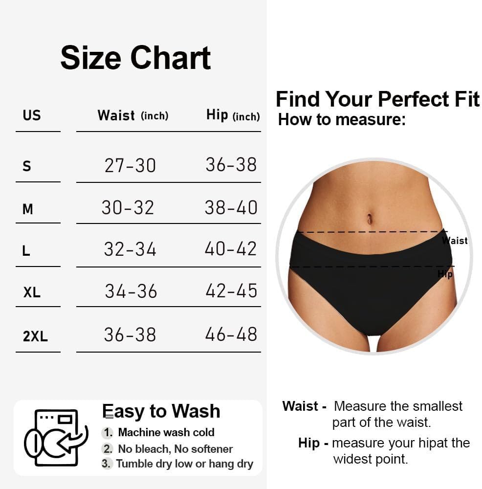 Battewa washable and reusable underwear; easy care and reduced waste.