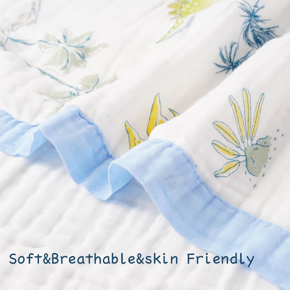Battilo Pty muslin blanket doubles as a changing pad for quick diaper changes.