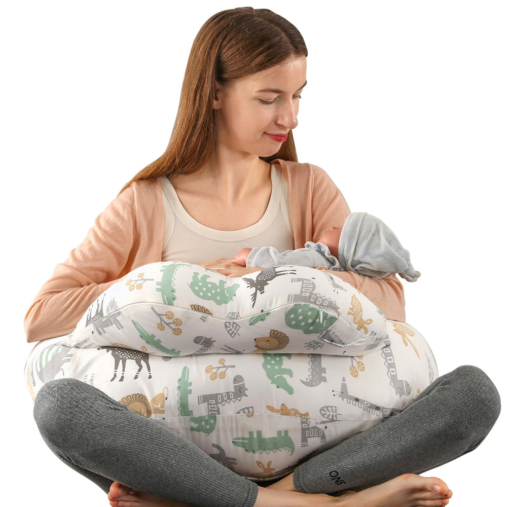 BATTOP nursing pillow with adjustable buckle supports diverse body shapes for comfortable breastfeeding