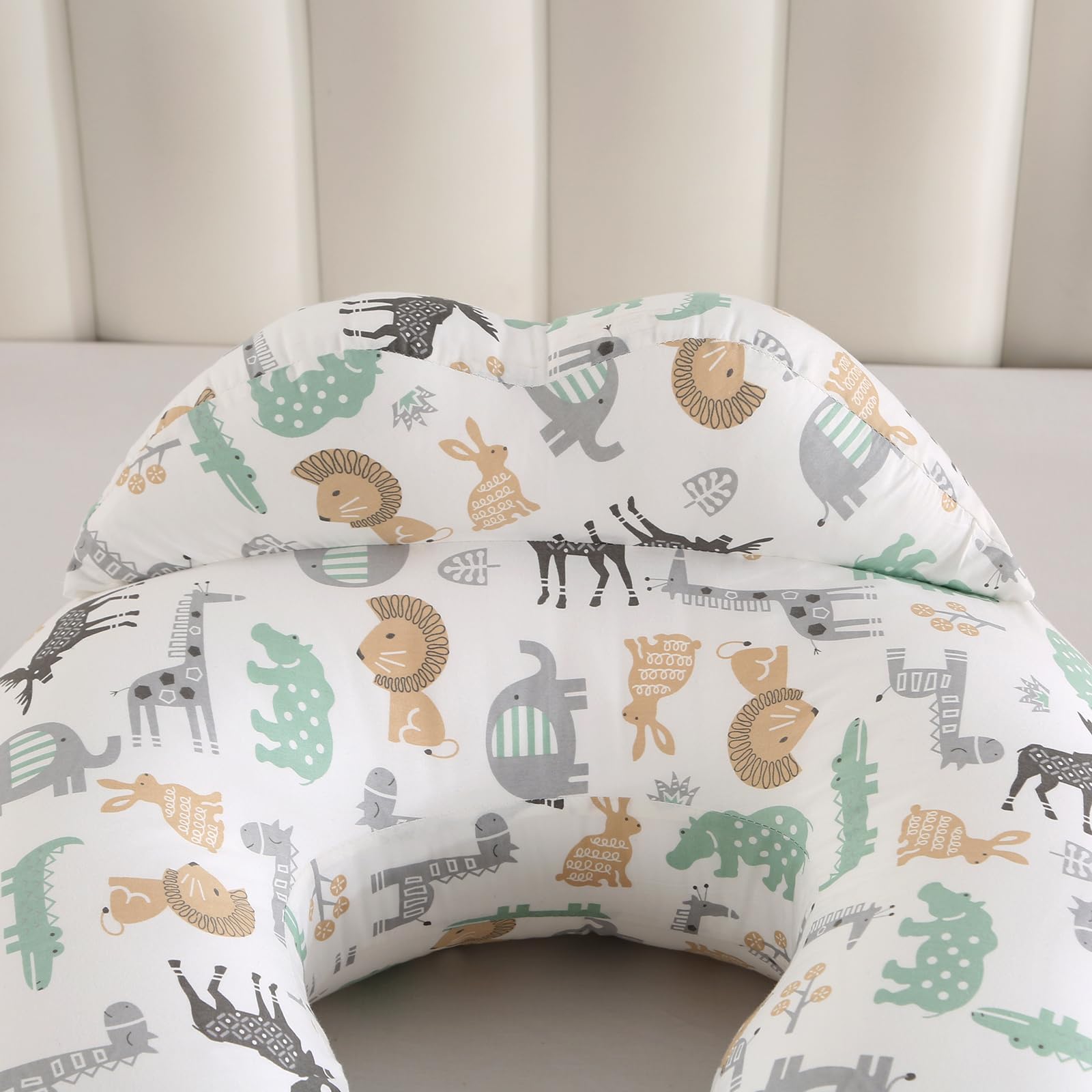 Soft removable cover on BATTOP pillow enables easy washing