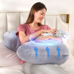 BATTOP back-hip-neck support demonstrates ergonomic alignment for restful sleep.