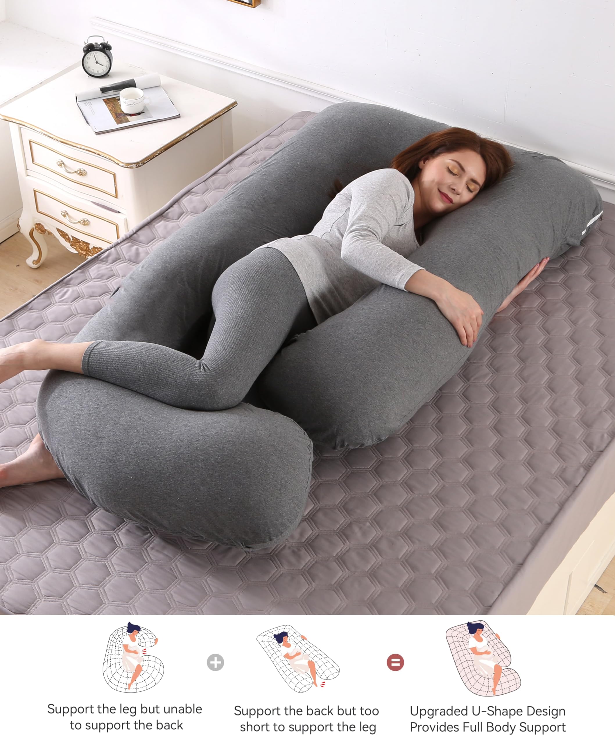BATTOP pillow edge support for side sleeping and stability.