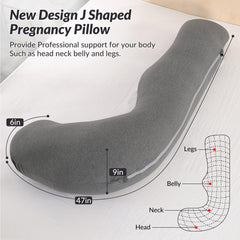 BATTOP J-shaped design aligns the spine for comfortable lounging and sleep.