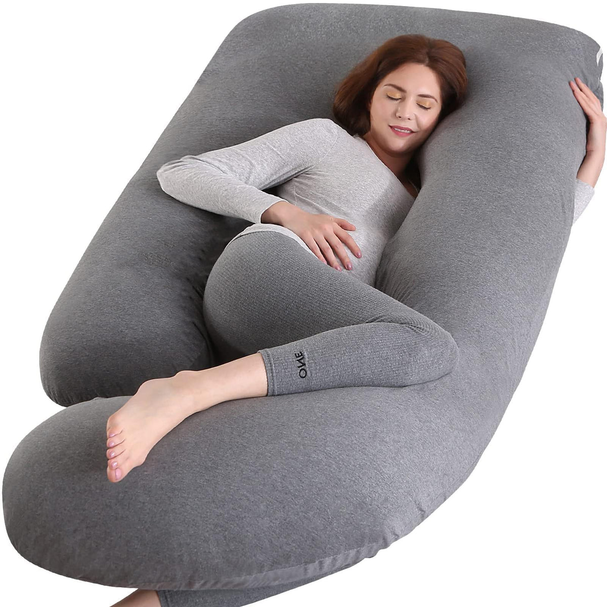 BATTOP pregnancy pillow full body 57-inch support for back and belly.