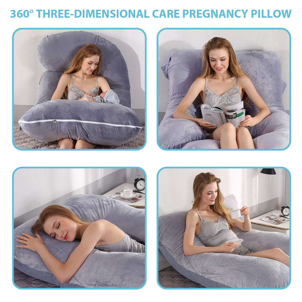 BATTOP pregnancy pillow nursing-use supports breastfeeding comfort and positioning