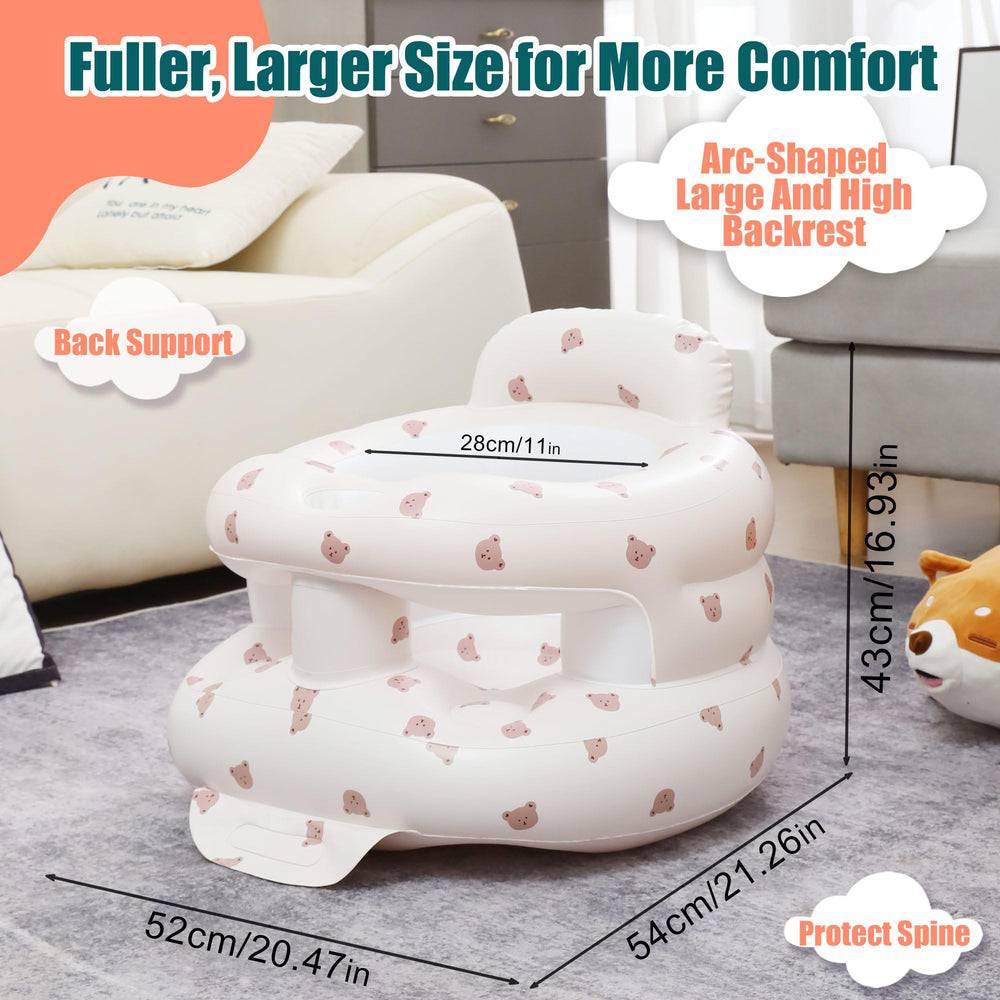 Bavbiiy seat with breathable vents helps babies stay cool.