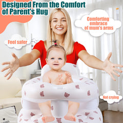 Bavbiiy seat curved backrest provides gentle support for comfortable meals.