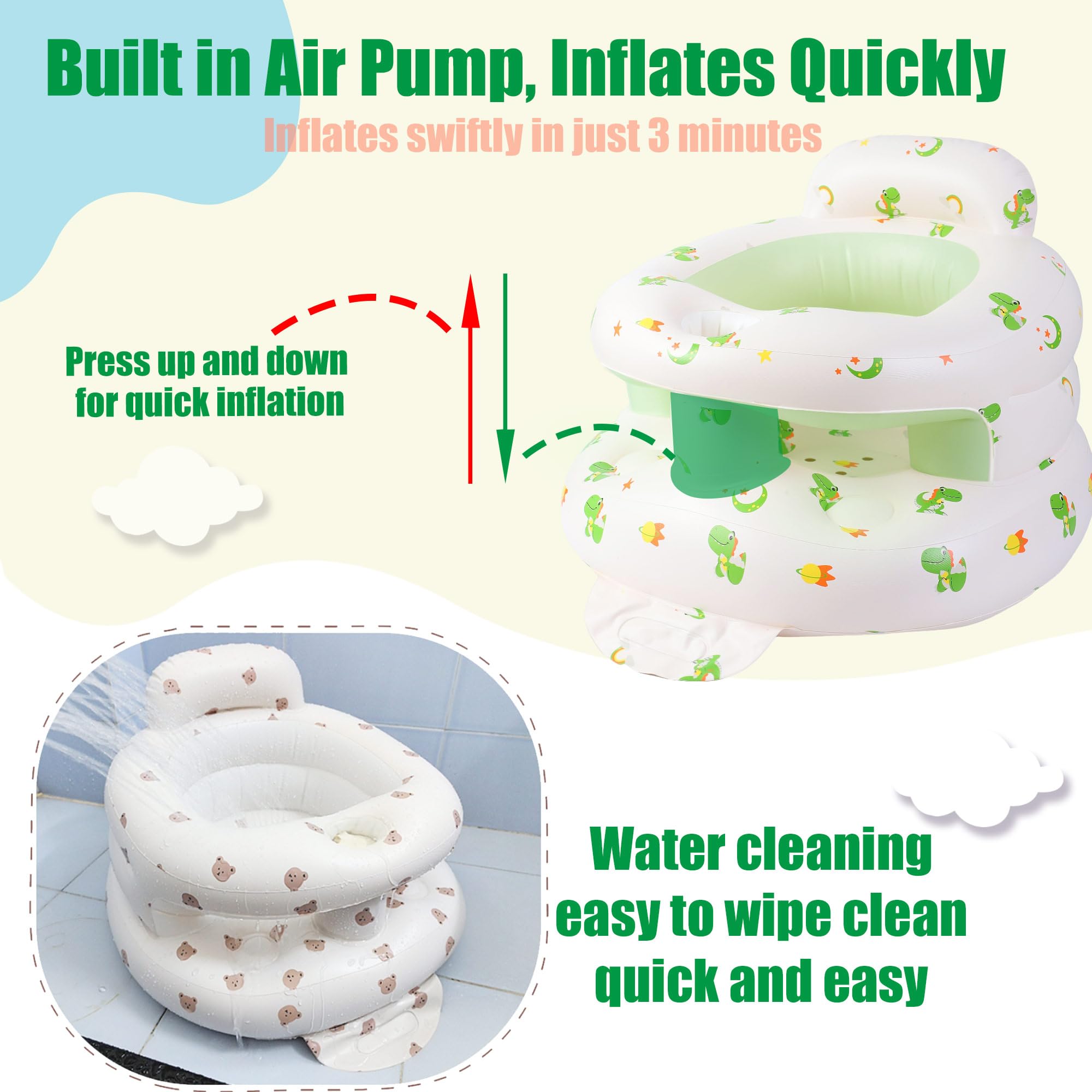 Bavbiiy easy-cleaning surface simplifies post-use maintenance.