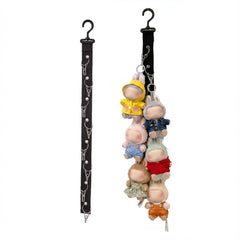 Bawiked plush doll rope display with 8 clips for an organized collection.