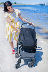 Bayan car seat sunshade protection offers UV blocking and insect-free environment.