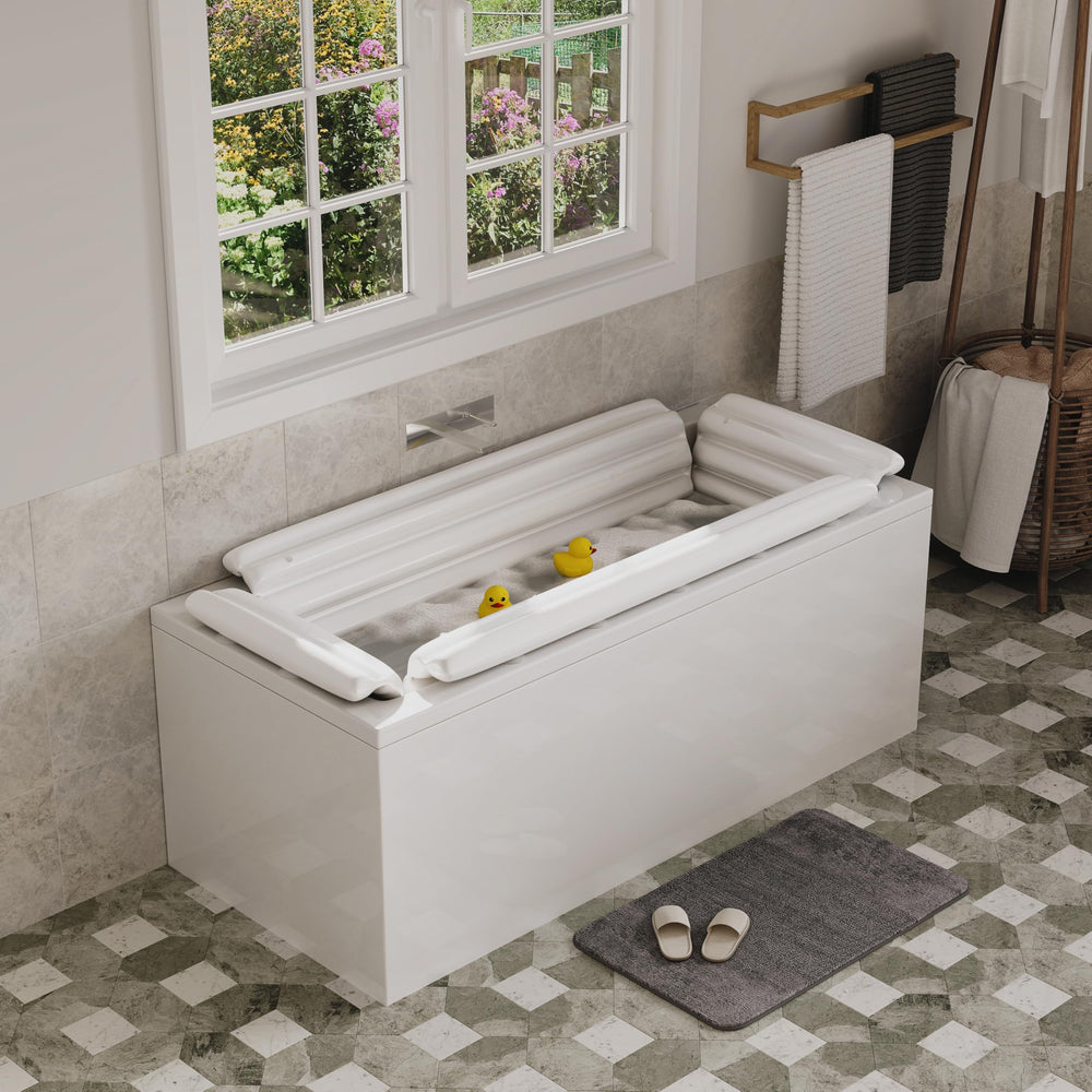 Baysie Bathtub Bumper offers cushioned protection for calmer bath time.