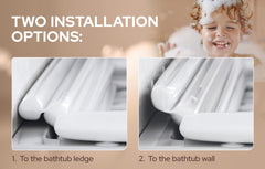 Baysie Bathtub Bumper fits most tubs with a flexible, universal design.