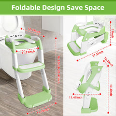BBfancy potty seat features a 4-point non-slip base for stability.