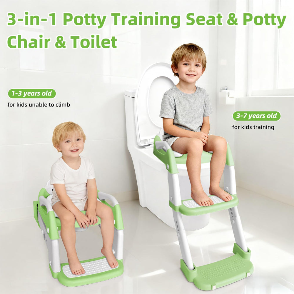 BBfancy potty seat with soft-grip handles aids steady support.