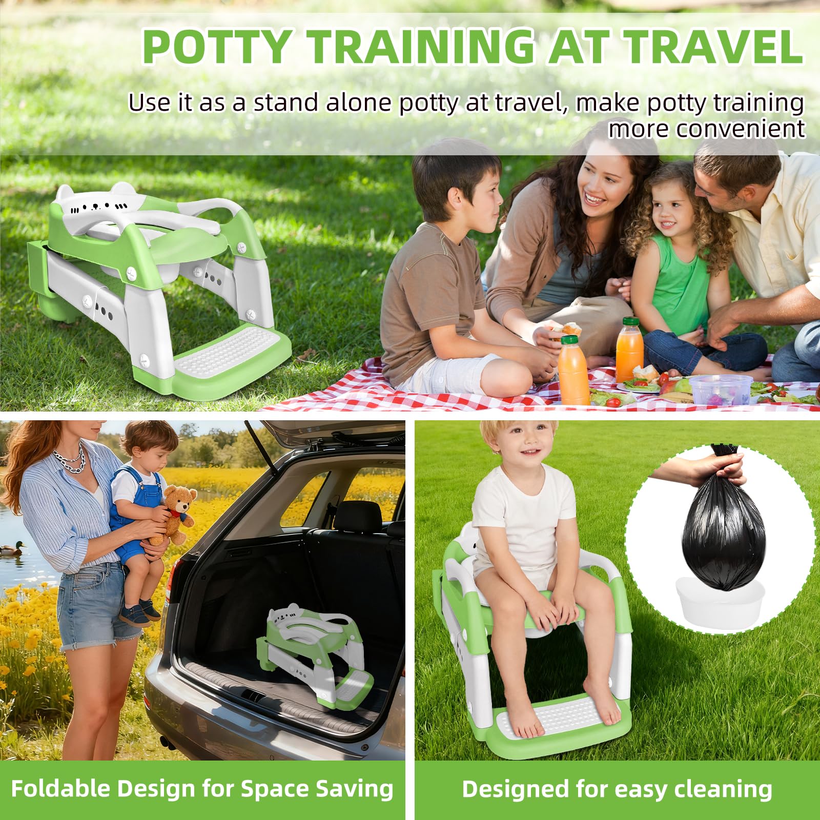 BBfancy portable potty seat ideal for home, travel, and visits.