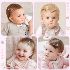 BBGifts baby hair clip with floral pattern ideal for daily outfits and styling.