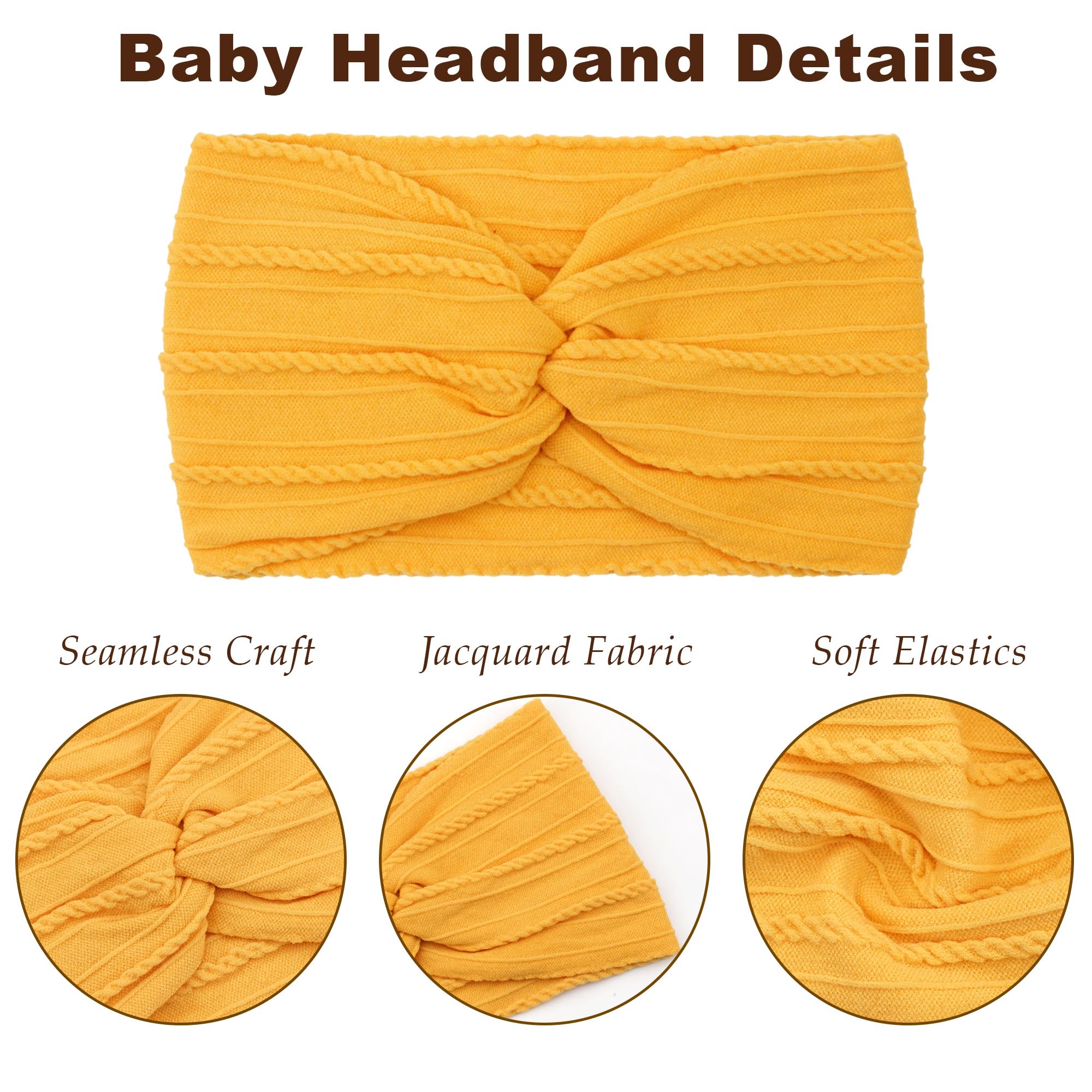 BBGifts colorful headbands set with twelve color options for outfits