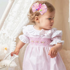 BBGifts glitter number sequin bow highlights the birthday celebration.