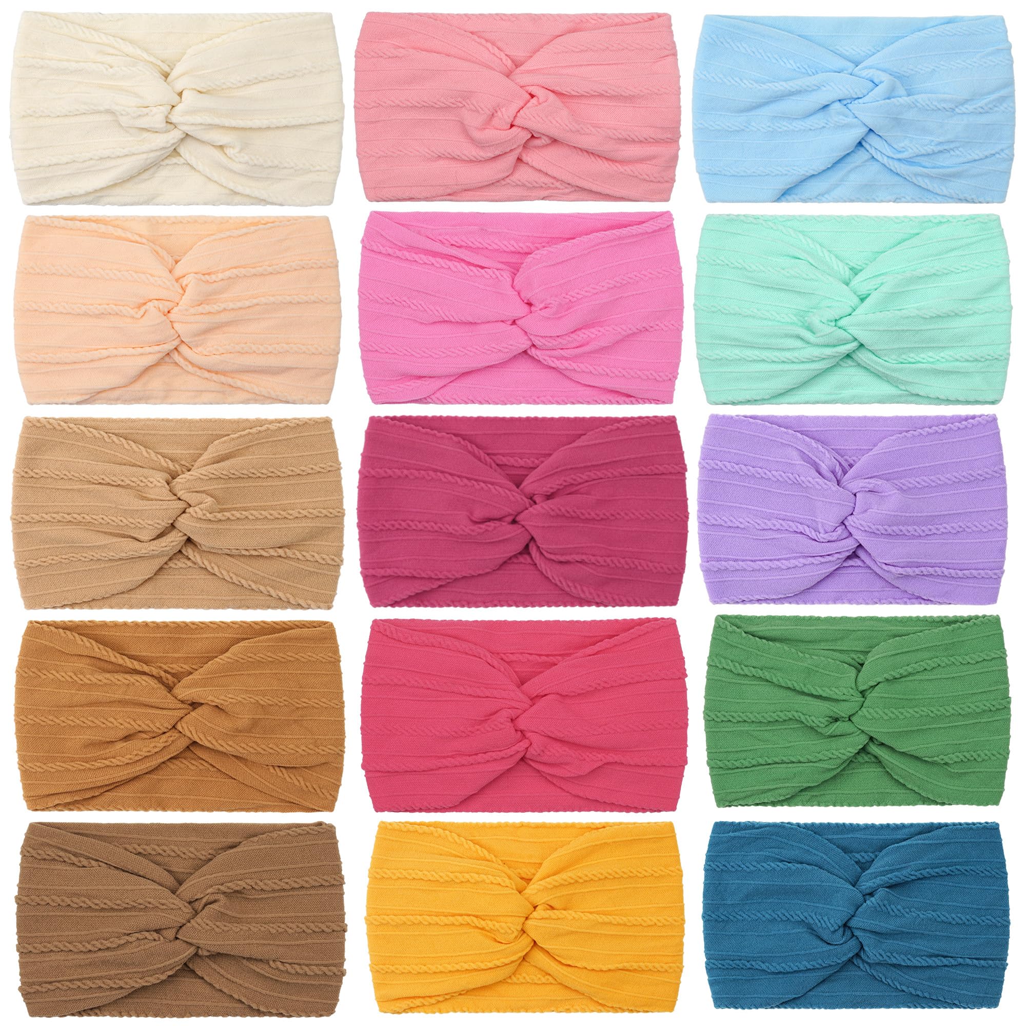 BBGifts soft nylon headbands suitable for newborns and toddlers