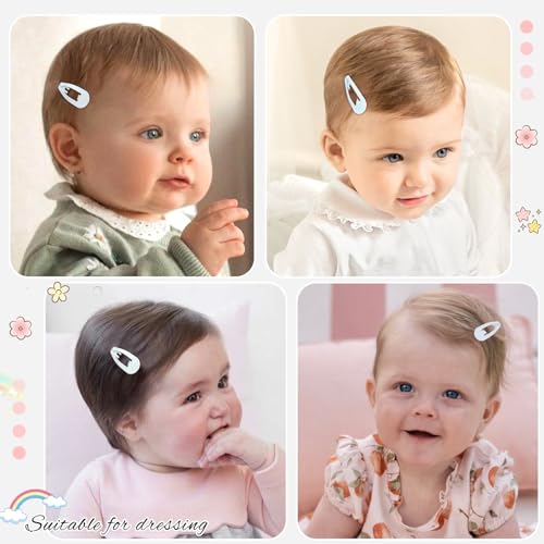 BBGifts mini 3cm clip for baby hair provides gentle grip on delicate hair.