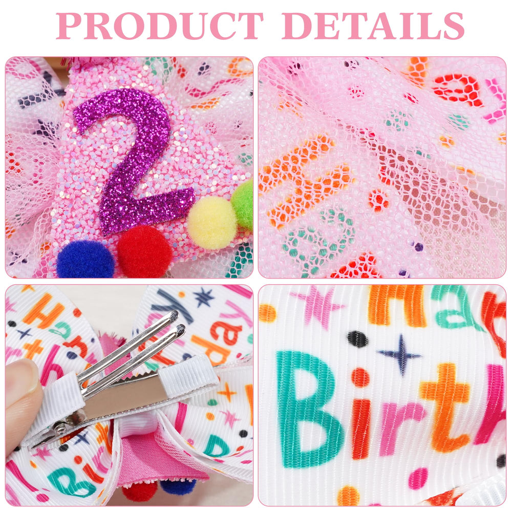 BBGifts pom and tulle bow adds playful texture to hair styling.