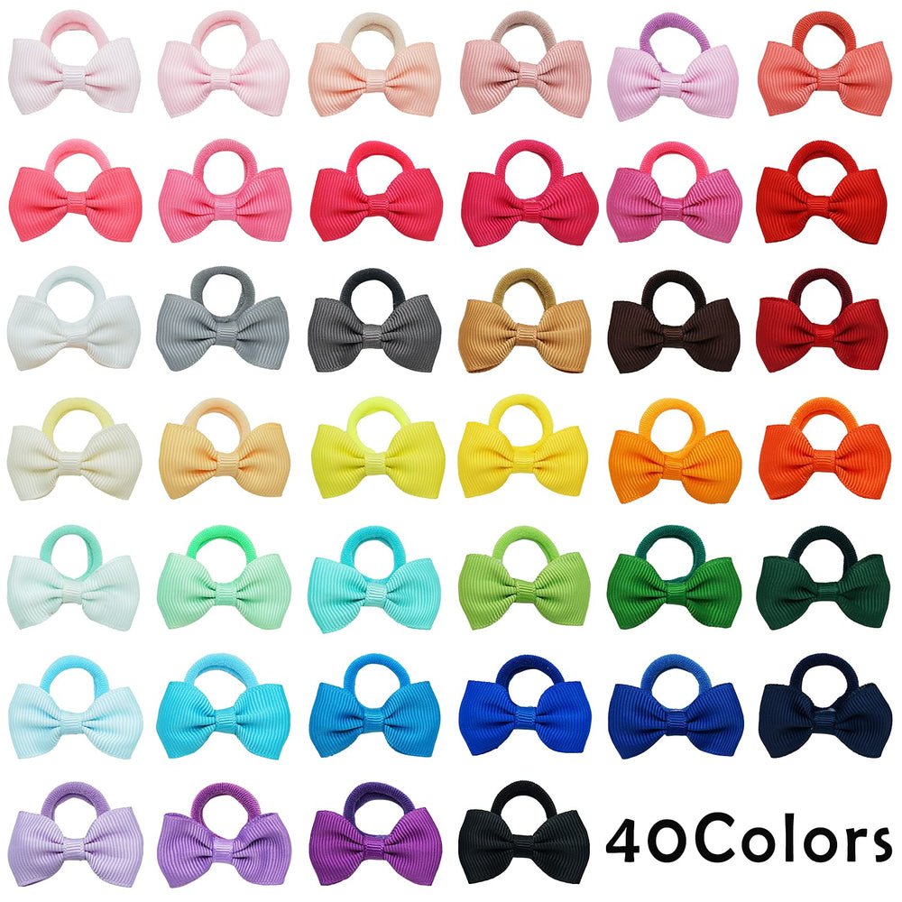 BBGifts tiny hair ties with bows offer 80-piece versatility for styling options.