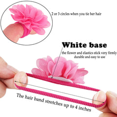 BBGifts yellow chiffon flower hair tie brightens everyday looks