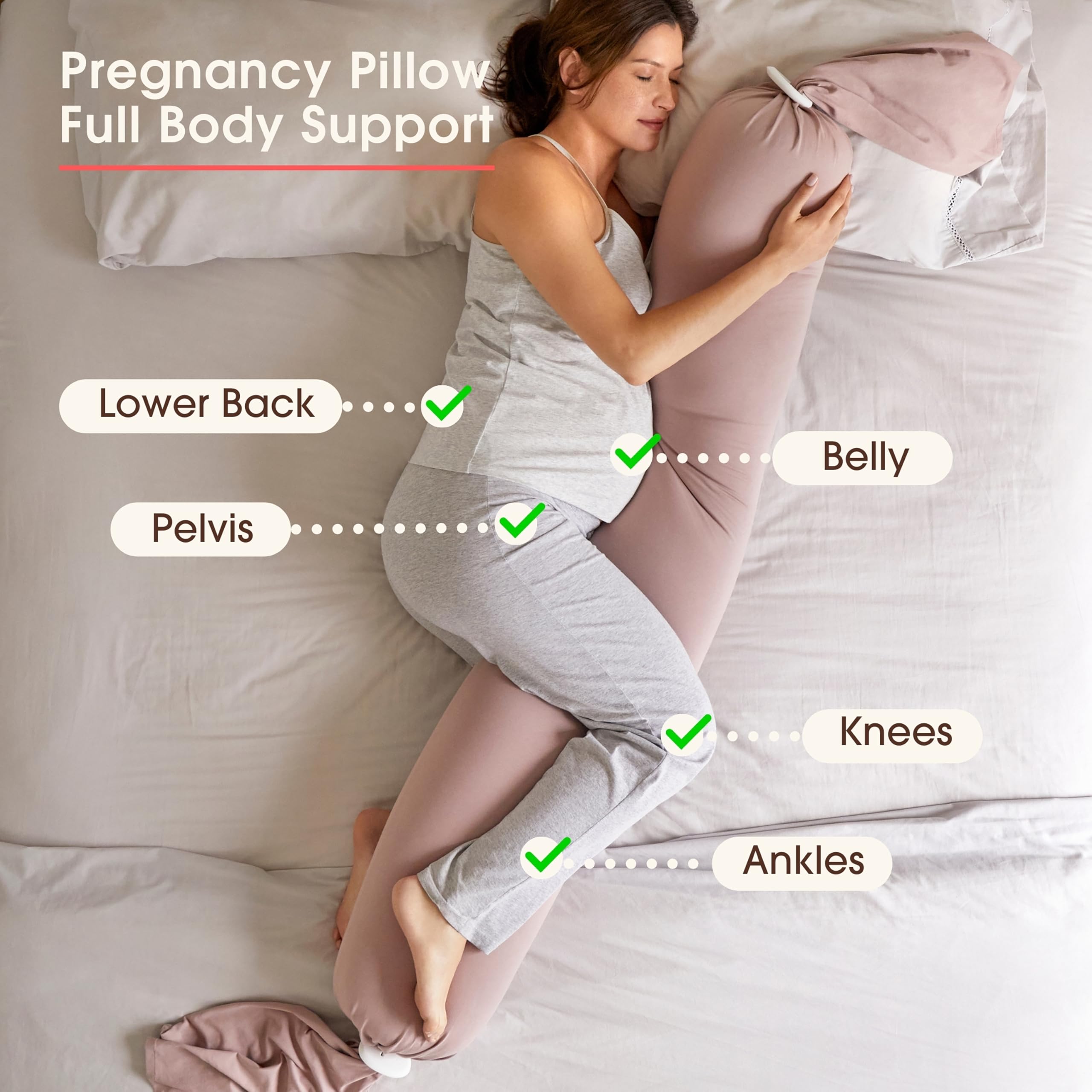 bbhugme adjustable pregnancy pillow back relief aids relaxing sleep positions