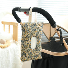 BBIIQI quilted wipe holder floral pattern adds style to stroller outings