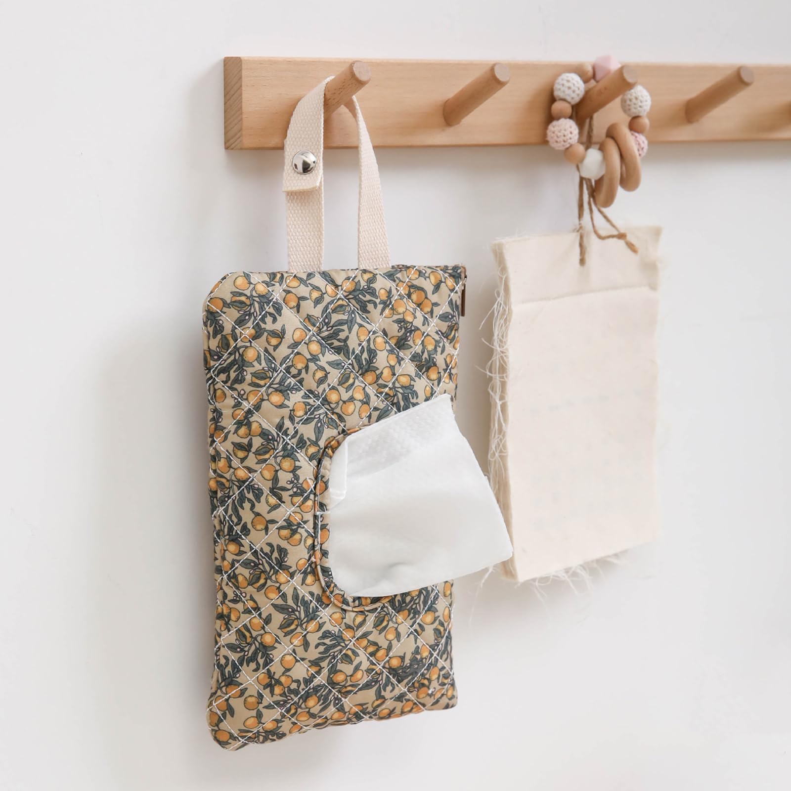 BBIIQI quilted wipe holder travel-ready design for errands and trips