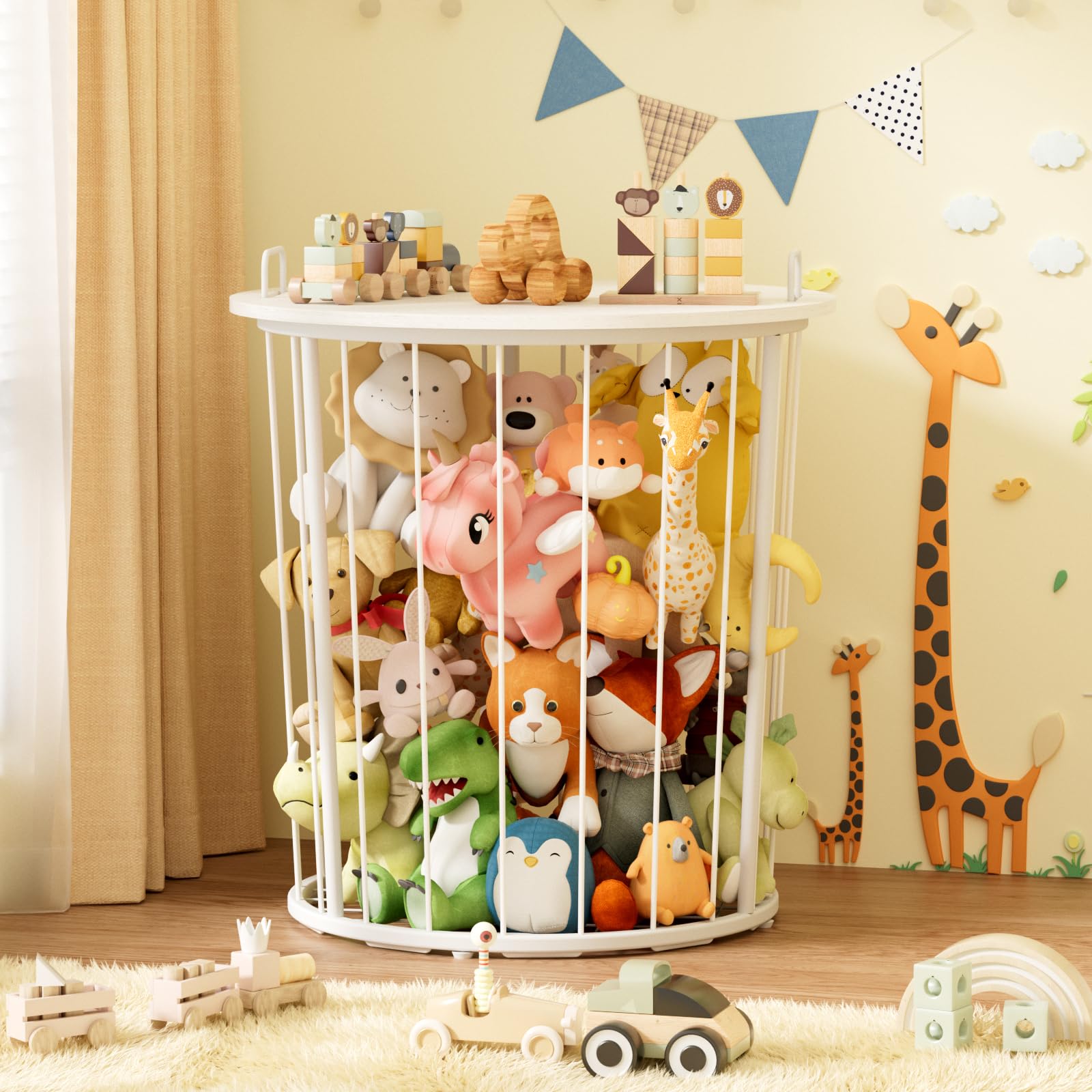 BBLIKE 100L toy storage emphasizes spacious capacity for plush toys