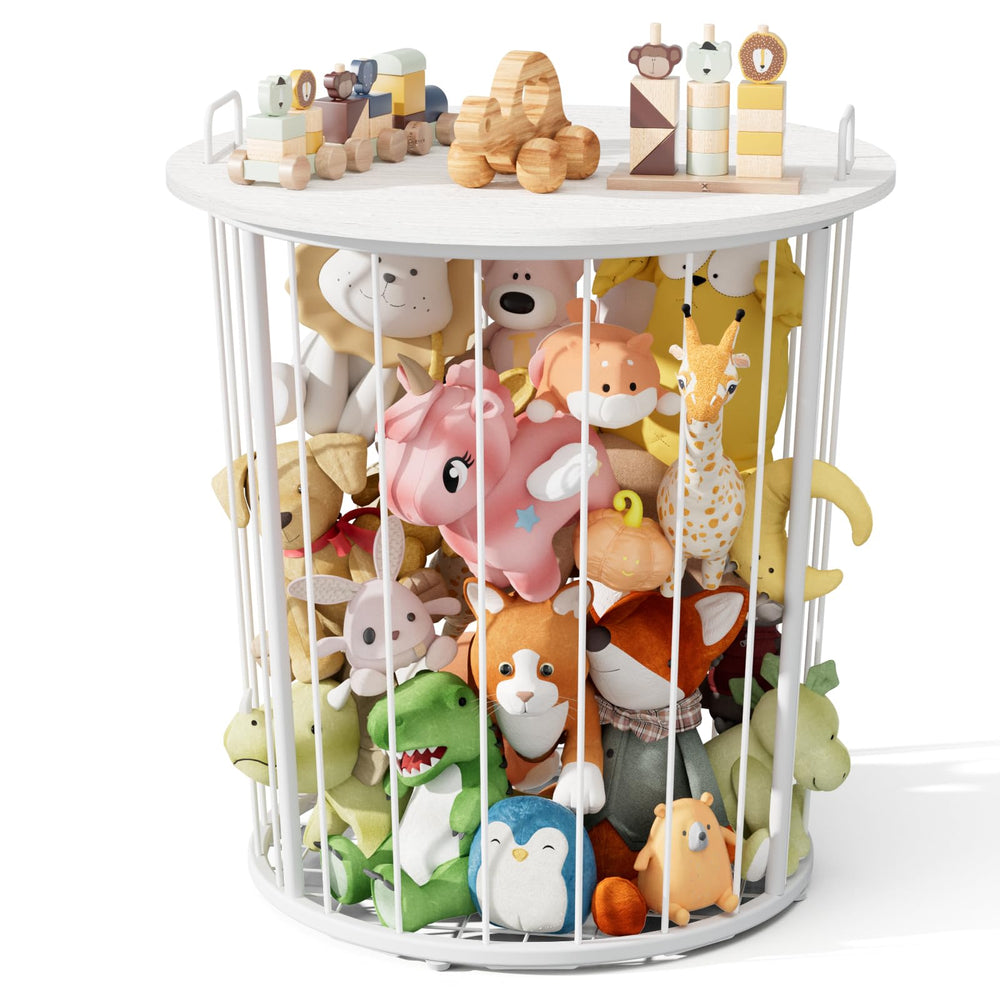 BBLIKE end table with wood lid offers sturdy storage for kids' rooms