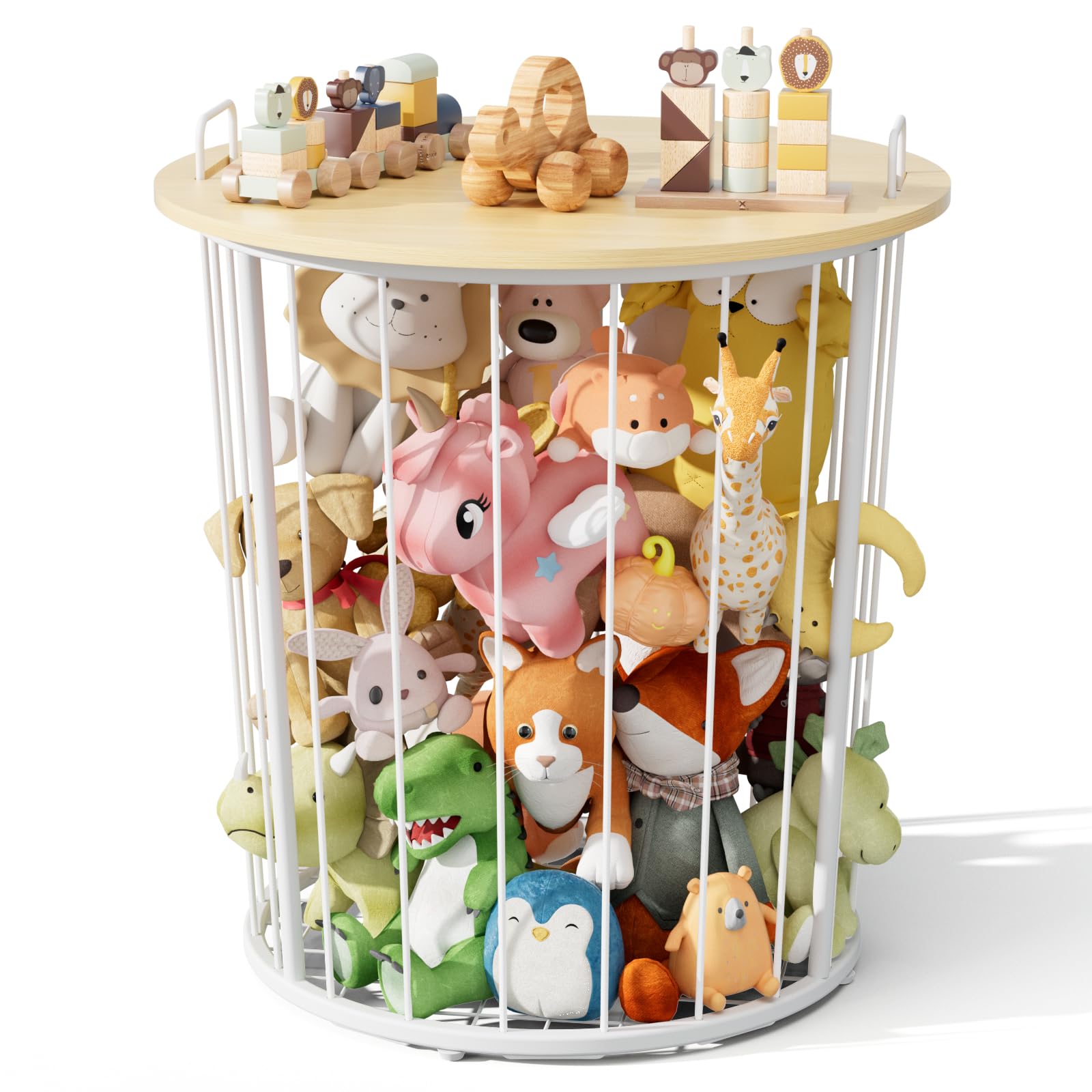 BBLIKE end table frame for toys offers a sturdy base for plush storage