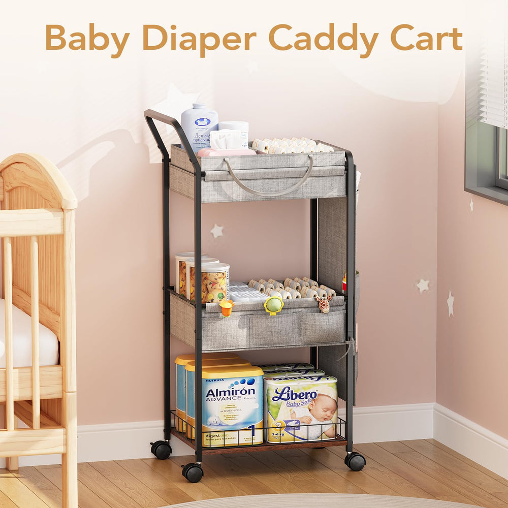 BBLIKE Quick-Assembly Diaper Caddy ships with tools for fast setup