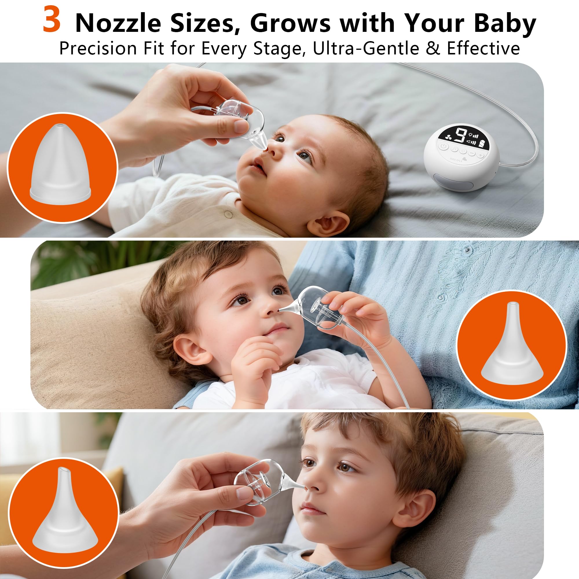 BBLOVE easy-cleaning detachable tip and catheter for hygiene
