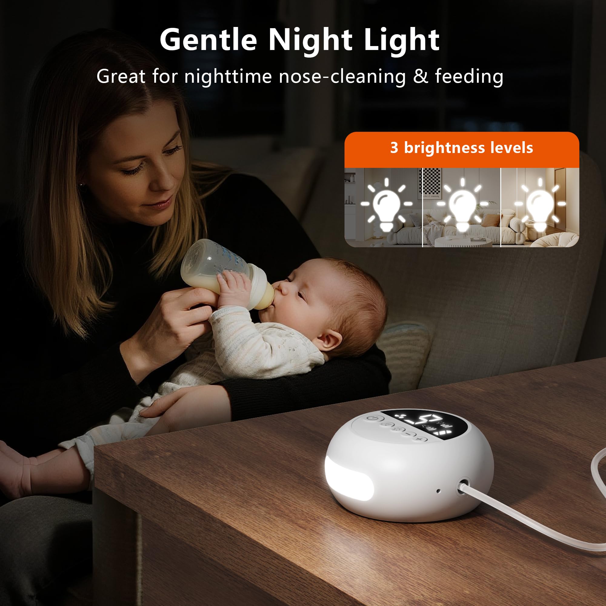 BBLOVE lullabies feature to calm baby during nose care