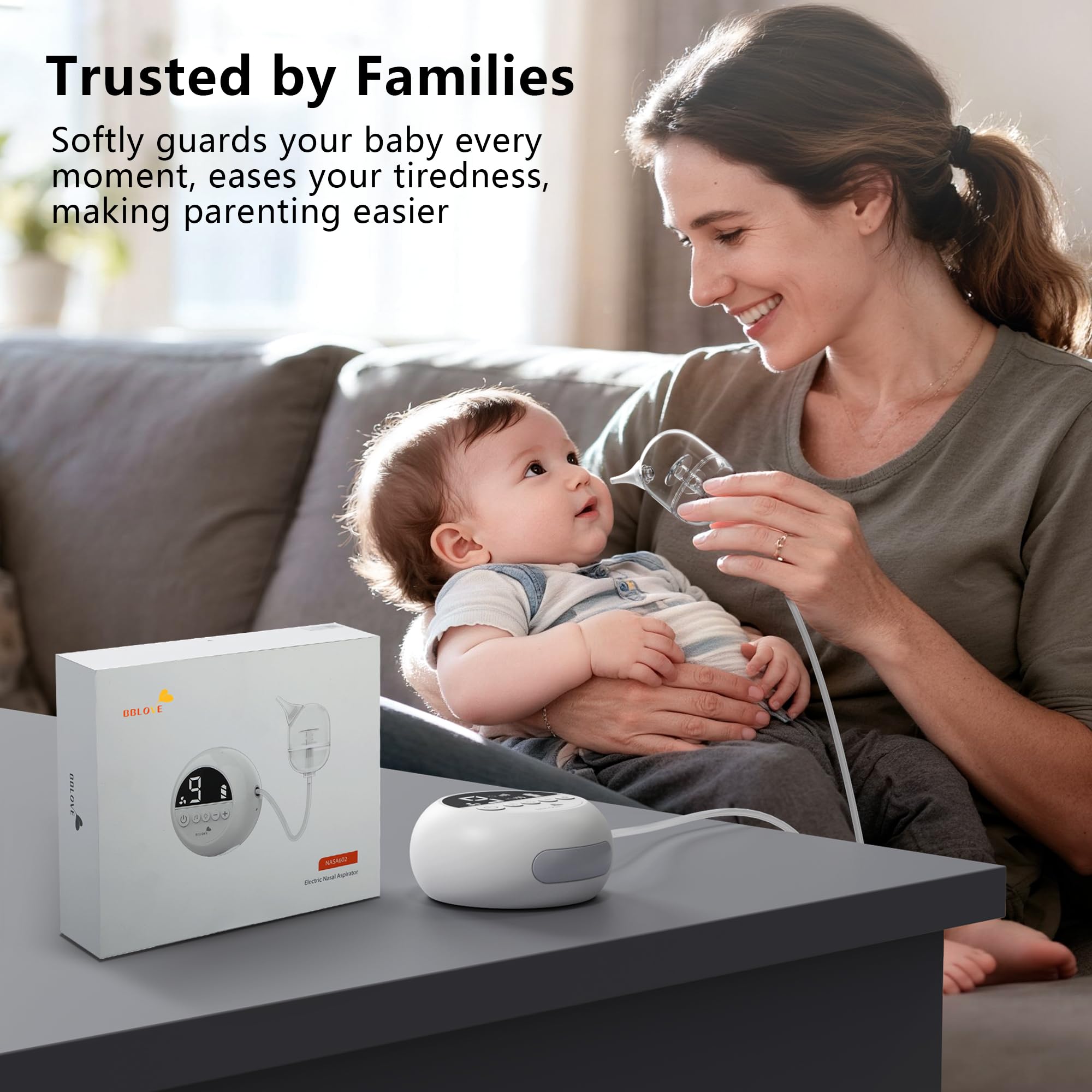 BBLOVE newborn-friendly nasal aspirator with gentle care