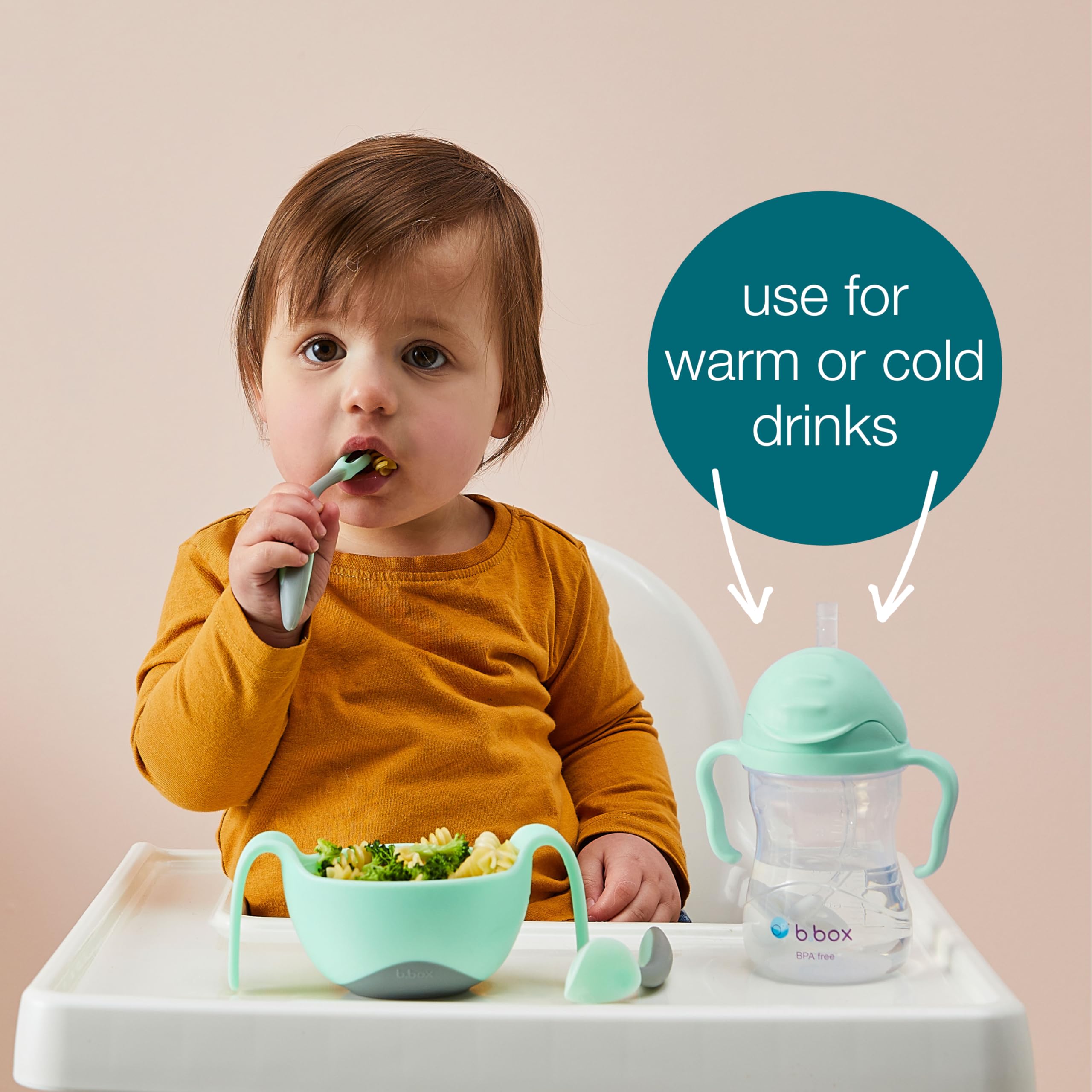 b.box Lemon Sippy Cup is dishwasher safe for simple cleaning.