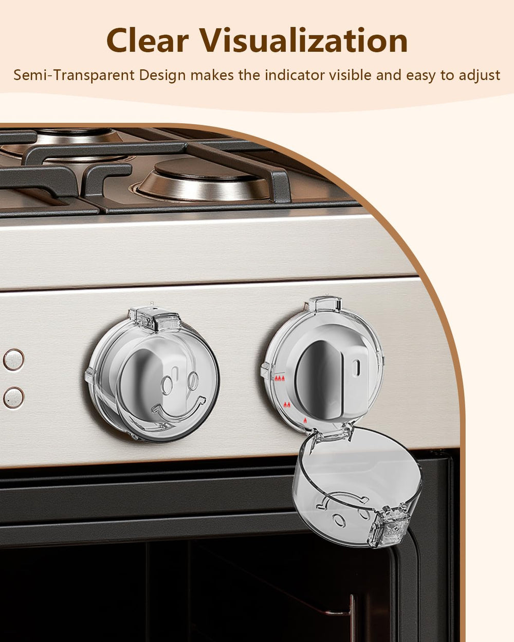 BBsecure oil-proof design minimizes residue buildup around knobs.