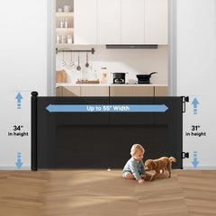 BBsecure anti crawling hook bottom attachment reduces gaps under the gate