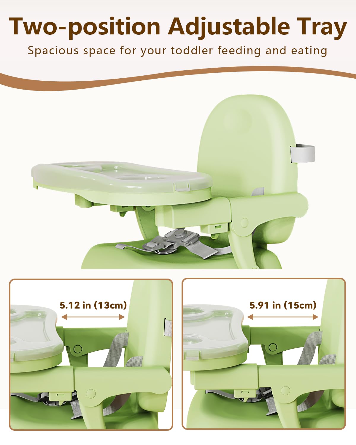 BBsecure anti-slip base keeps the booster seat steady during use.