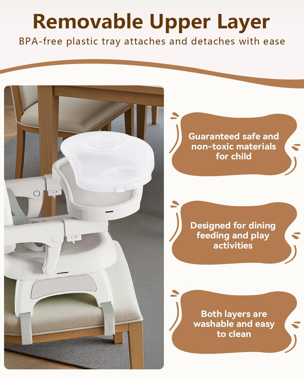 BBsecure booster chair ideal for babies and toddlers at mealtime