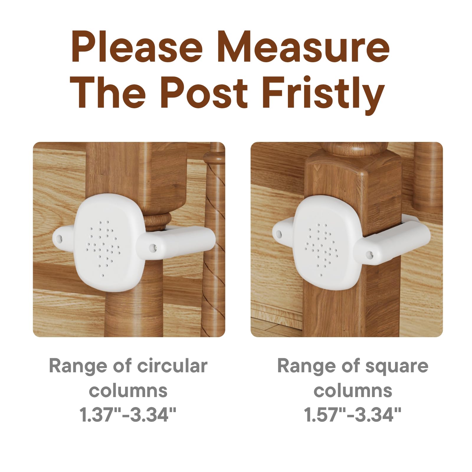 BBsecure diameter range reference for round and square posts