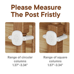 BBsecure diameter range reference for round and square posts
