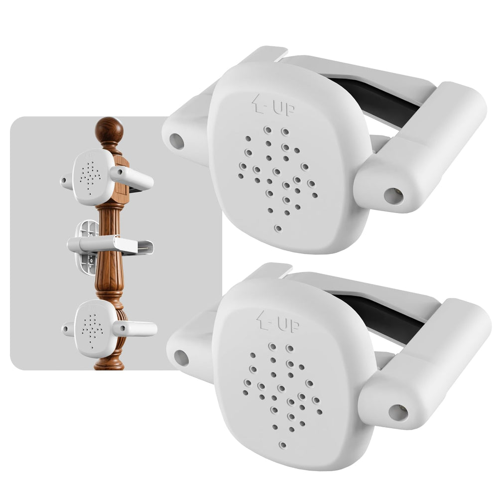 BBsecure bannister adapter for mesh gate shows secure fit during assembly