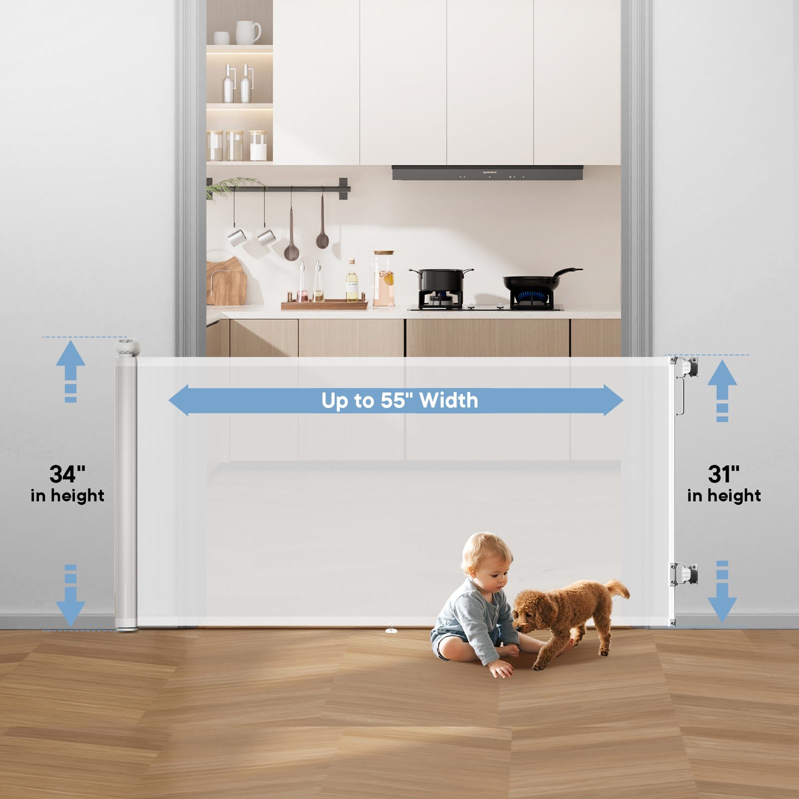 BBsecure baseboard bracket adjustable for secure fit